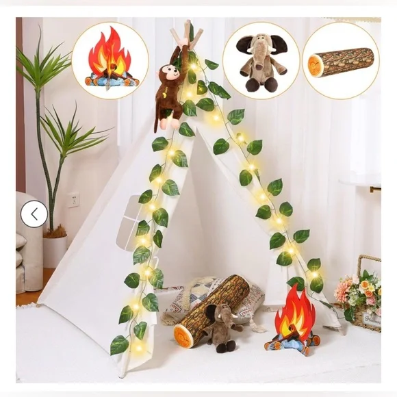 Kids safari themed 8 piece teepee set NWT - Picture 8 of 9